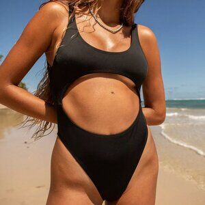 EUC Urban Outfitters Out From Under Cut-Out One-Piece Swimsuit - medium